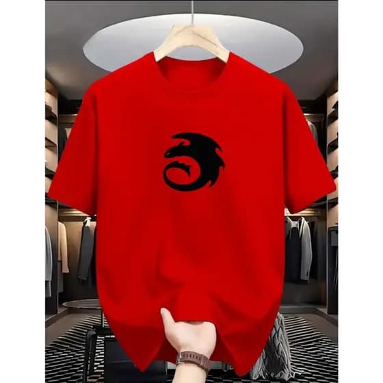 Camiseta Unissex Algodão Desenho Animado Filme Dragão Banguela