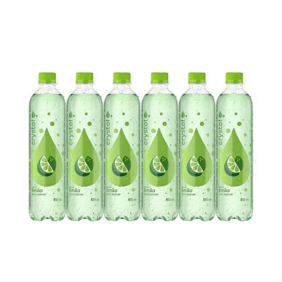 ÁGUA CRYSTAL SABORIZADA LIMÃO 510ML COM 6 UNIDADES
