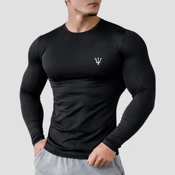 Camiseta Térmica Masculina Proteção Solar Uv 50 seca rápido Blusa segunda pele manga longa