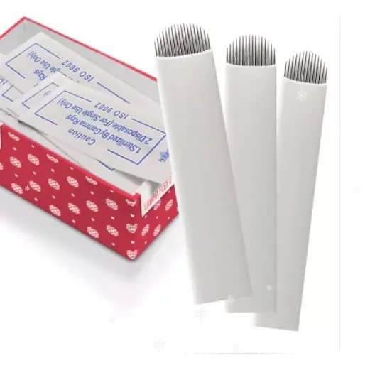 Kit 100 Laminas Para Micropigmentação 12 U Flex