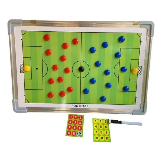 Quadro Lousa Magnética Futebol Prancheta Tática Com Imãs