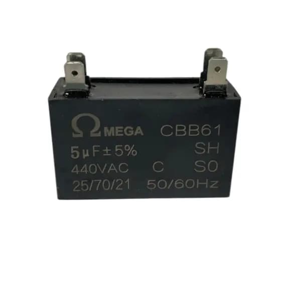 Capacitor Partida Ar Condicionado Cbb61 5mf 440v - Omega Original