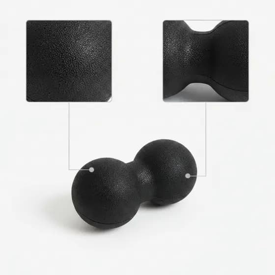 Bola De Massagem De Amendoim Portátil Dupla Rolo Massageador De Liberação Miofascial Tecido Profundo Para Atletas , Casa