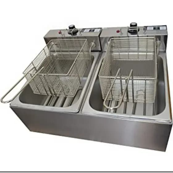Fritadeira Elétrica 2 Cubas 10 Litros profissional 220v fritador