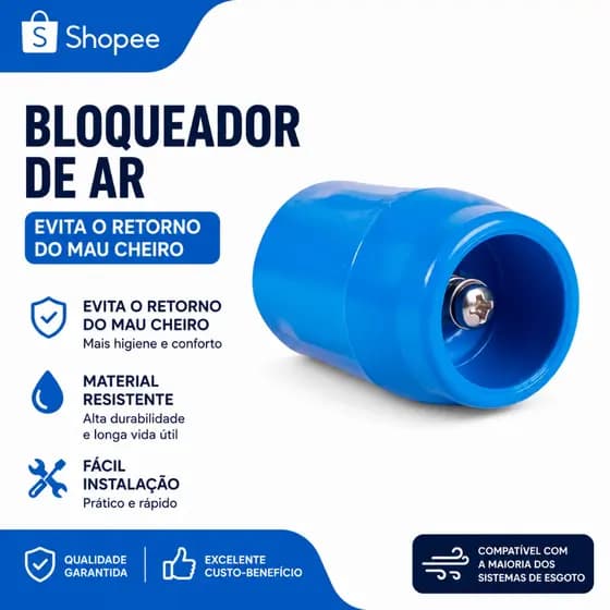 Bloqueador De Ar Redutor Conta Água Válvula Economizar Hidrômetro
