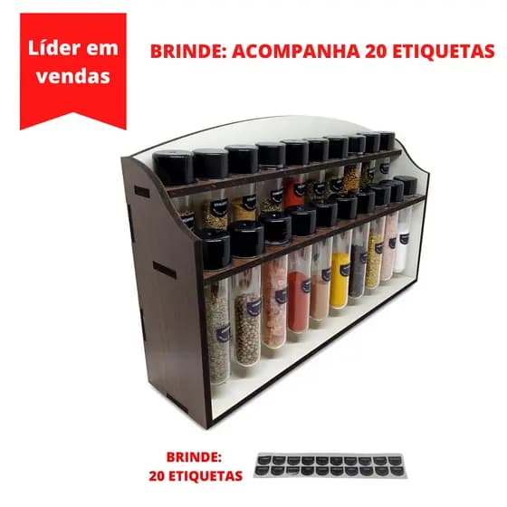 porta tempero com potes porta condimentos e potes porta temperos cozinha mdf suporte para especiarias e condimentos