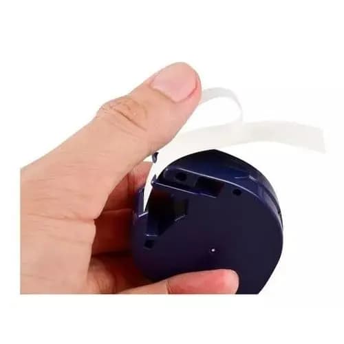 Kit com 6 fitas brancas- Rotulador Dymo Letratag plástica compatível 91331 91201