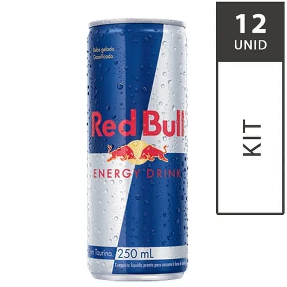 Energético Red Bull Energy Tradicional Original 250ml Pack Com 12 Latas Envio Imediato