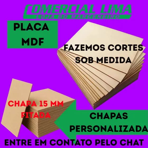 Placa Chapa MDF 15MM Sob Medida PERSONALIZADA Para Quadros Decorativos Porta Retrato Artesanato