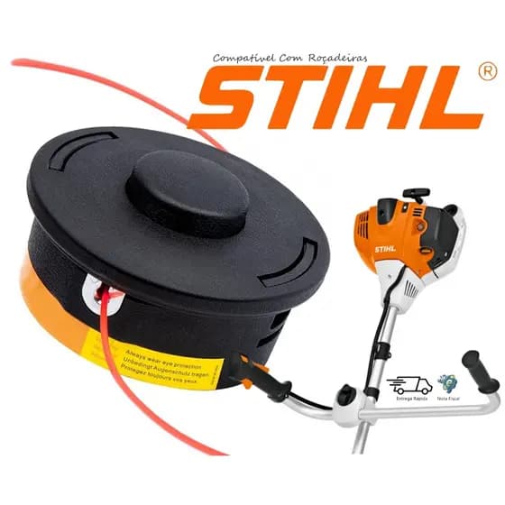 Carretel Fio Nylon Automático P/ Roçadeira Cabeçote Stihl Fs160 Fs220 Fs280 FS 290 Fs300 Fs380 Fs350