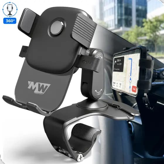 Suporte celular carro para celular GPS 360º Universal de Painel automotivo Ajustavel viagens