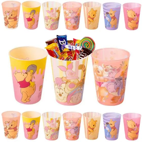 Kit Copos Ursinho Pooh Lembrancinha Festa Infantil Sacola Surpresa Aniversário Enfeite Colecionável