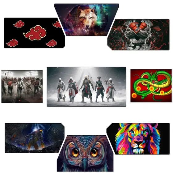 Mouse Pad Gamer Grande Diversos Modelos 700x350x3MM Exbom
