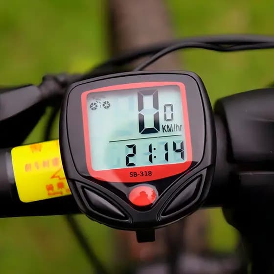 Ciclocomputador Velocimetro Bike Com Fio Prova D'água