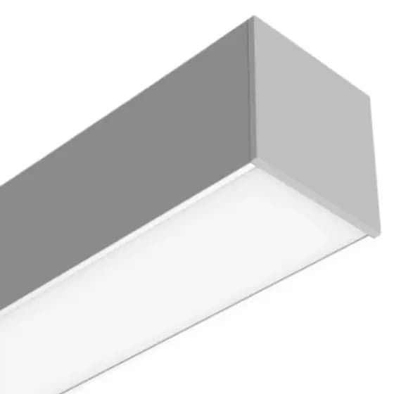 Perfil Alumínio Sobrepor 36x40mm Branco 1m Appena Ilunato p/ Fita LED