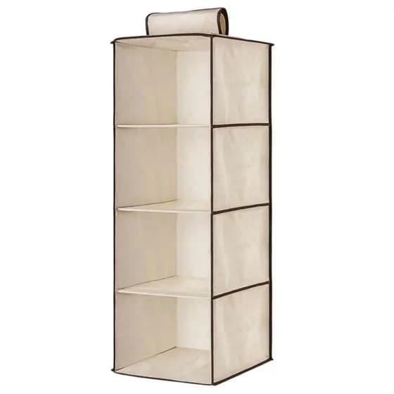 Organizador Multiuso Suspenso 4 divisórias Armário Guarda Roupa - Envio Já!
