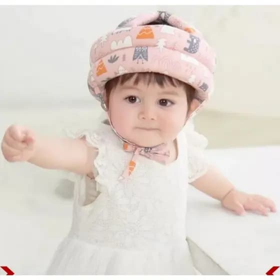 Chapéu De Proteção Anti-Colisão Capacete De Segurança Ajustável Para Bebês - Envio Rápido!