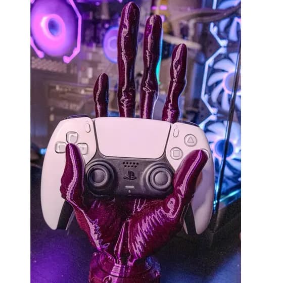 Suporte para Controle Gamer PS5 PS4 Xbox PC Mão Alien 6 Dedos Decorativo