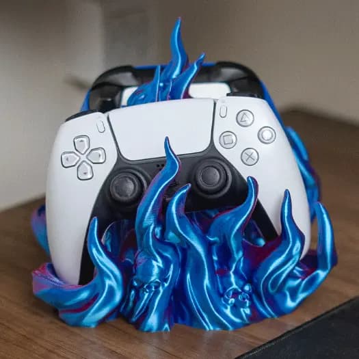Suporte Controles PS4 PS5 Xbox Switch P/Dois Controles Mesa Organizador Setup Acessório