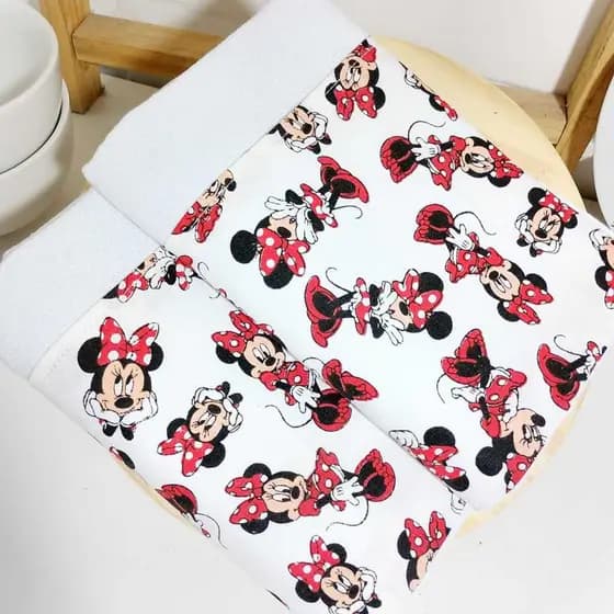 Pano de Prato Minnie sentimentos