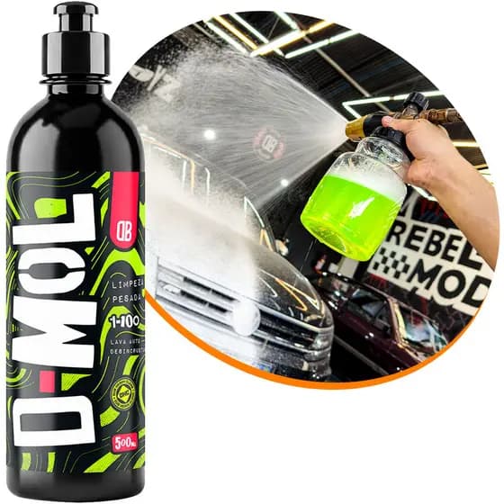 Shampoo D-Mol 500ml Desincrustante Pré Lavagem Automotivo Lava Auto Concentrado Dub Boyz