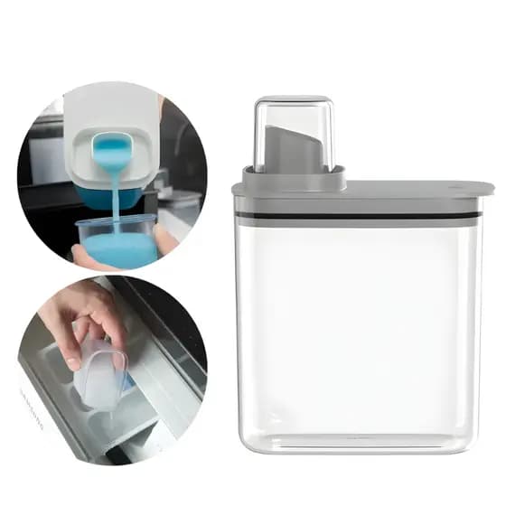 Dispenser De Sabão Desinfetante Amaciante 1,5 Litros Flow Chumbo Ou