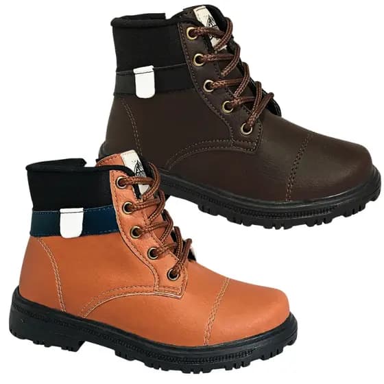 Bota Botinha Masculina Casual Infantil Menino Conforto