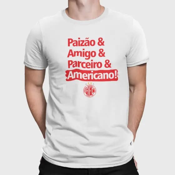 Camisa do América de Natal Dia dos Pais Camisas de Times Dia dos Pais Modelo Exclusivo