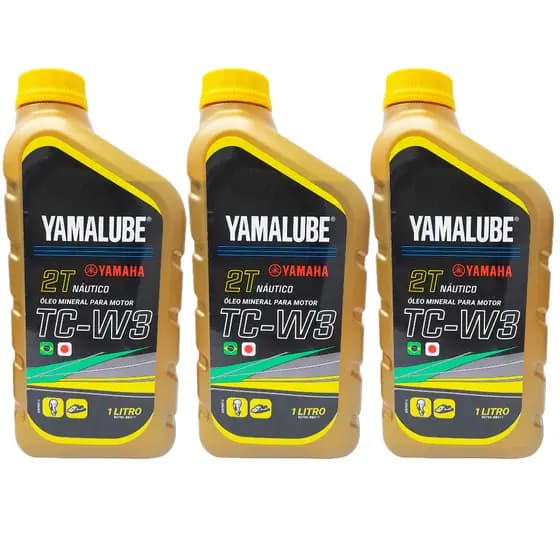 Óleo Náutico Yamalube Tcw3 2 Tempos 1 Litro Kit C/3