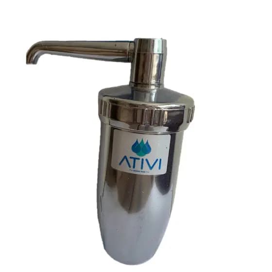 Filtro Copo Abs Universal Com Refil Para Torneira Ativi CROMADO