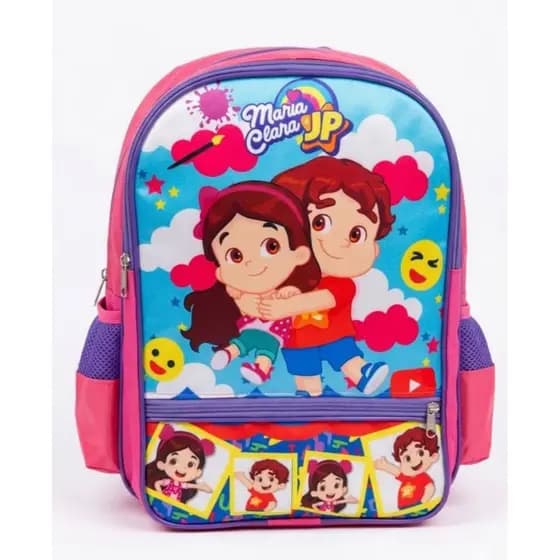 Mochila Infantil Escolar Maria Clara e JP Costas Tamanho Grande