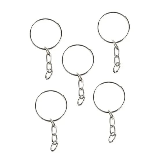 Argola p/ Chaveiro c/ Corrente 19mm - 100 Unidades