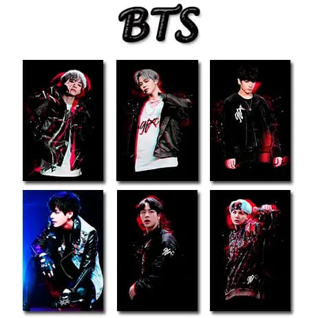 PLACAs MDF - BTS Quadros de Decoração parede quarto sala presente - musica 13x20cm