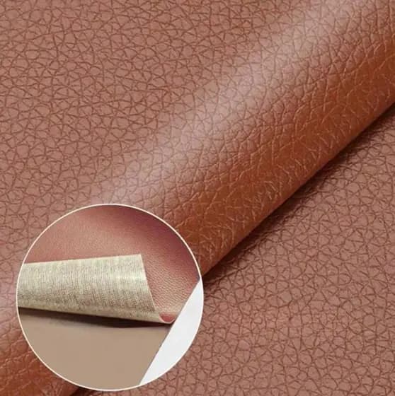 Remendo Para Couro Marrom Auto Adesivo 20cm x 30cm Reparo Rápido