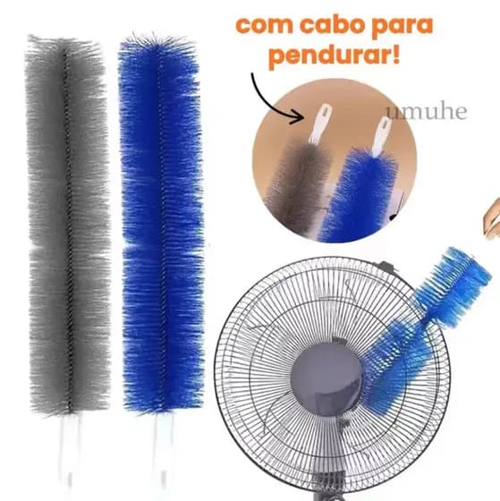 Escova Flexível de Microfibra para Limpeza de Ventilador e Ar Condicionado – Removedor de Poeira Dobrável