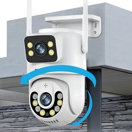 Câmera De Segurança a Prova de água Lente Dupla APP YOOSEE ICSEE IP66 Camera IP WiFi 360