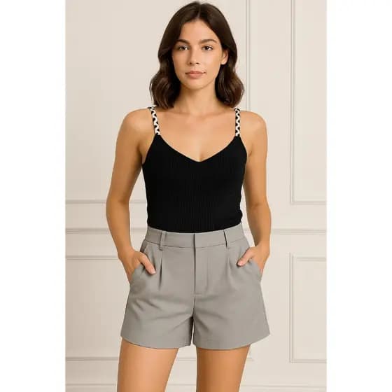 Blusa Regata Feminina com Alça Moderna Casual Barato Promoção