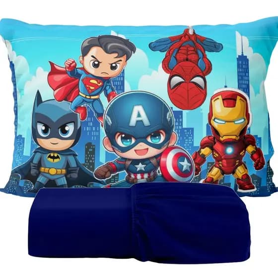 Kit Jogo de Lençol 2 Pçs Solteiro/Casal Estampas Infantil Alta Definição