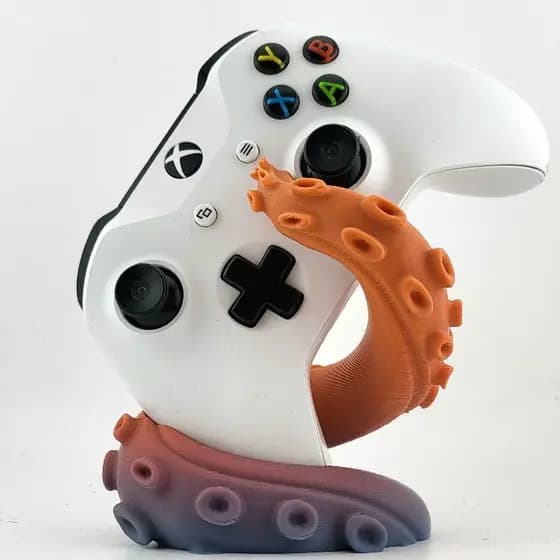 Suporte Personalizado de Controle Xbox com Estética de Tentáculo Moderno