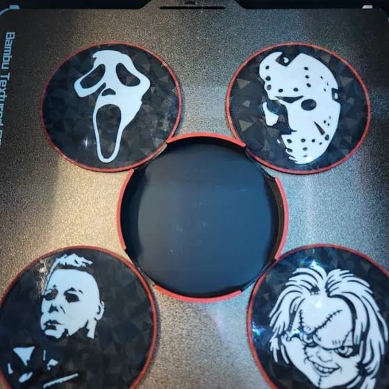 Porta-Copos Criativos Terror Vilões do Horror Decoração Mesa Presente