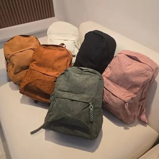 Mochila Camurça Média Resistente Várias Cores