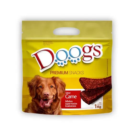 Petisco Pet Bifinho para Cão Doogs pacote 1kg
