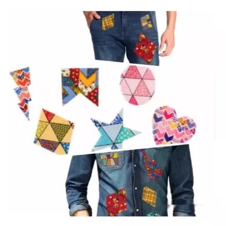 Retalho Remendo Tecido Adesivo Roupa Festa Junina 12 Adesivo