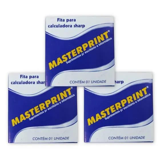 FITA P/ CALCULADORA SHARP KIT 3UN - MASTERPRINT