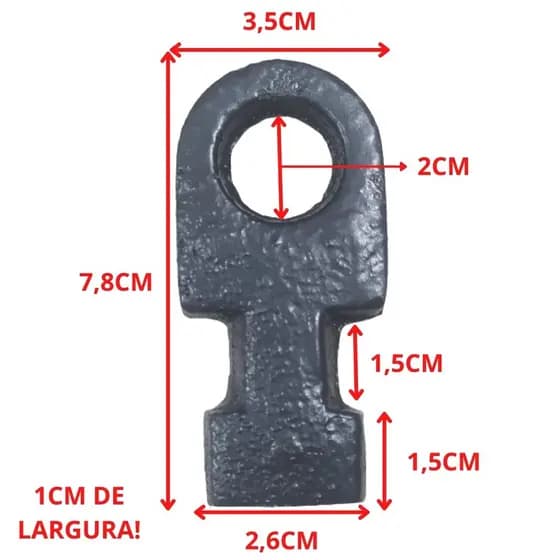 Baioneta Pino De Cadeados de Chão para Porta de Aço