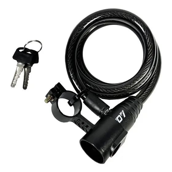 Corrente Cadeado Trava Chave Bicicleta Aco Bike Moto Estepe