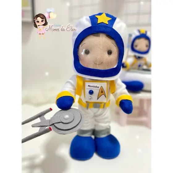boneco astronauta personalizado para decoração