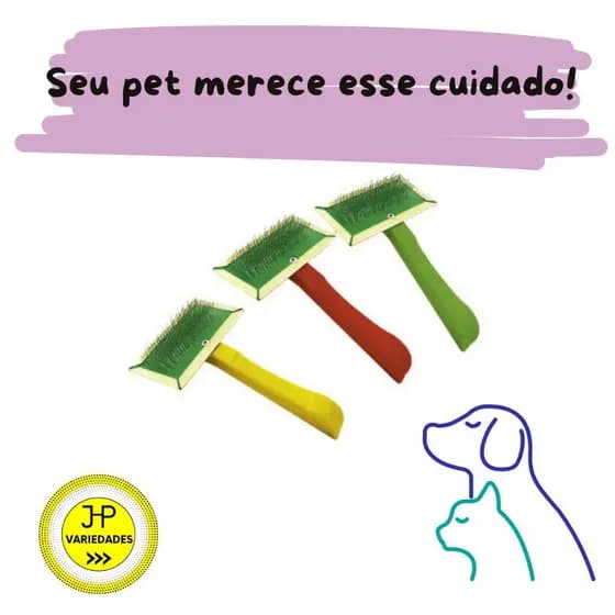 Escova Tira Pelos para gatos e cachorros Pet Rasqueadeira Removedor de Pelos Animais Profissional e Doméstica