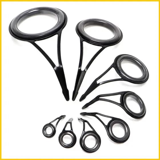 SUN 8pcs 8pcs 8 Guia Da Vara Pesca Ponta Do Anel Superior Reparo Conjunto