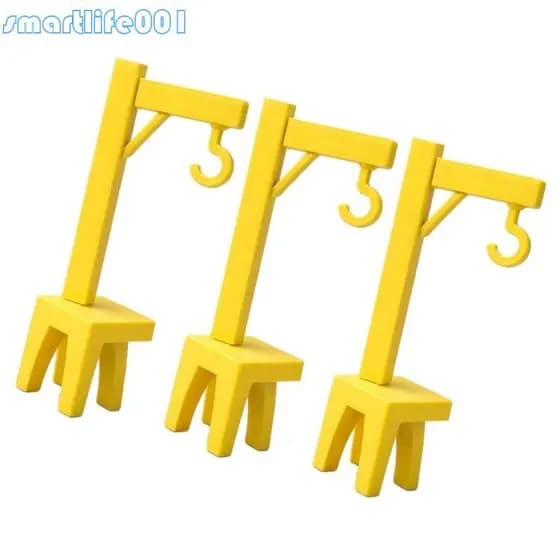 S * 3 Unidades Inovador Cabide Bolsa Impresso 3D Formato Guindastes Amarelos Clipe Suporte Para Copo E Canec